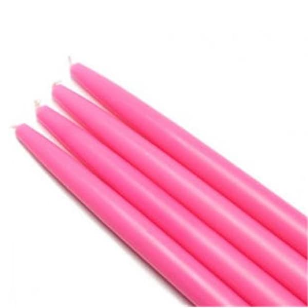 Zest Candle Zest Candle CEZ-090-12 10 in. Hot Pink Taper Candles -144pcs-Case - Bulk CEZ-090_12 - main